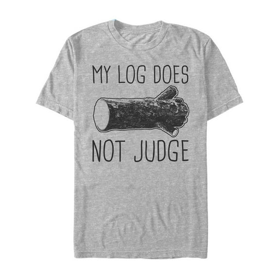 Men's Twin Peaks Log Does Not Judge  Graphic Tee Athletic Heather Medium