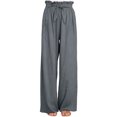 thumbnail image 1 of Sunloudy Pantalones casuales de pierna ancha para mujer, pantalones sueltos de longitud completa de cintura media atados de color sólido para damas, S / M / L / XL / XXL Sunloudy  S M L XL XXL, 1 of 7