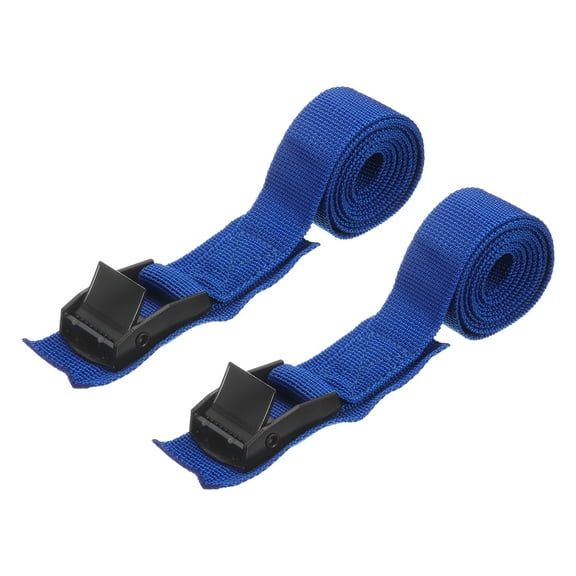Uxcell 2pcs Straps Tie Downs 3.28 ft x 0.98" 551lb Safe Work Load, Dark Blue