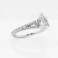 thumbnail image 2 of Ariana Jewel Prong Set 1.5 Ct Pear Cut Lab Created Diamond Ring - 14k White Gold Plated Wedding Anniversary Ring - Engagement Rising Split Shank Ring for Mom/Sister/Wife - Custom Ring, 2 of 2