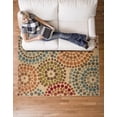 thumbnail image 2 of Moretti Falcon Area Rug 2205A Gold Circles Dots 7' 10" x 10' Rectangle, 2 of 3