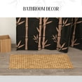 thumbnail image 3 of Evideco French Home Goods Rectangular Natural Bamboo Bathroom Mat - Non Slip Bath Mat - Perfect for Shower, Spa, Sauna and Bathroom Decor - Foldable Duckboard, 16 x 40 inches, Light Brown, 3 of 8