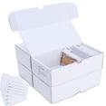 thumbnail image 1 of Caja de almacenamiento de tarjetas coleccionables Leyzan, paquete de 4 unidades, 400 unidades con divisores, 1 of 7