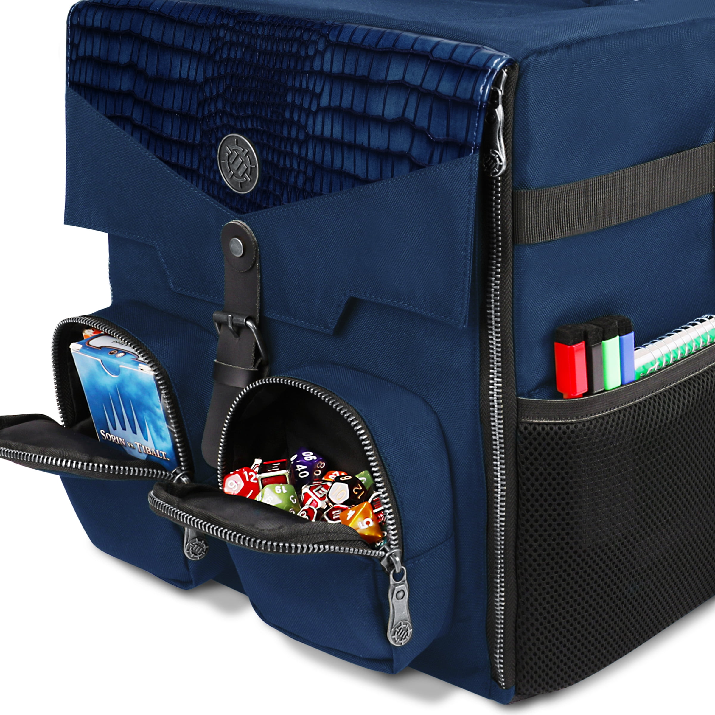 ENHANCE Collector's Edition Board Game Shoulder Bag - Game Storage with Pockets (Dragon Black)