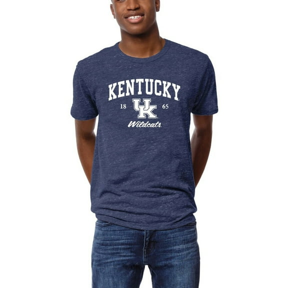 Men's League Collegiate Wear Heather Royal Kentucky Wildcats Victory Falls Tri-Blend T-Shirt