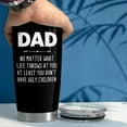thumbnail image 5 of Dad Tumbler Gifts for Dad from Daughter Son - 20oz Stainless Steel Double-walled Insulated No Matter What Ugly Children Travel Mug Christmas, Birthday, Father''s Day Gift Set with Lid & Straw, 5 of 6