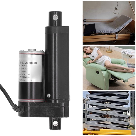 Vérin Électrique, Vérin Linéaire de Moteur à Stabilité Facile à Installer 1000 N Course de 50 mm pour Vérin de Système de Levage Industriel, Contrôleur de Vérin et Télécommande