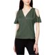 thumbnail image 1 of Blusa de punto drapeado bar III para mujer verde extragrande, 1 of 1