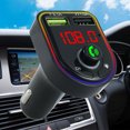 thumbnail image 1 of Muyoka Atopoler Transmisor FM Bluetooth para coche Inalámbrico Bluetooth 5.0 Adaptador de radio FM Reproductor de MP3 Puertos USB duales Compatible con tarjeta TF U Disco (5V 3.1A y 1A) Muyoka Hogar, 1 of 7