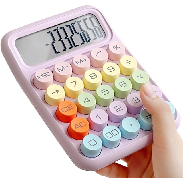 Calculadora TANGJMXG Version en Color Simple y Fresca Morado
