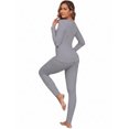 thumbnail image 3 of MINTREUS Thermal Underwear for Women Long Johns with Fleece Lined, Base Layer Women Cold Weather Top Bottom, 3 of 8