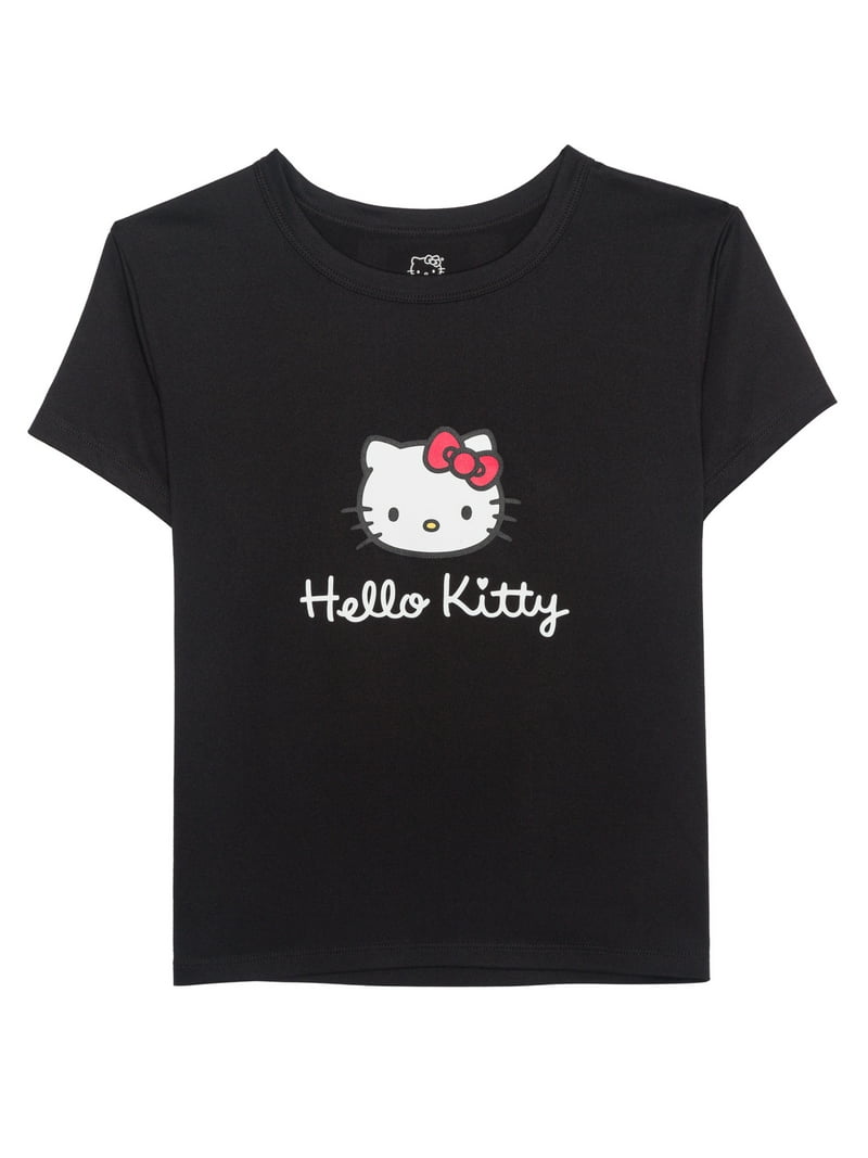 Hello Kitty Women's Graphic Tee and Short Set, 2-Piece, Sizes XS