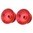 thumbnail image 3 of YUNDAP 2pcs Grip Stick for PS4 Xbox One Game System Controller Universal Metal Mushroom Rocker Cap Red, 3 of 8