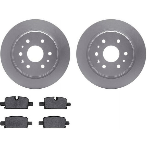 Rear Brake Pad and Rotor Kit - Compatible with 2019 - 2022 Chevy Silverado 1500 2020 2021