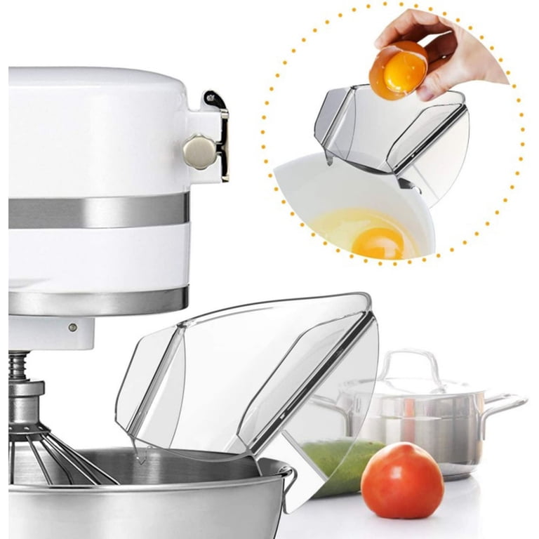 Paraspruzzi con versatore per Kitchenaid 4,5 o 5 Quart Stand Mixer, 5KN1PS Innaffiatoio di protezione per KitchenAid coperchio del mixer, testa inclinabile 4,5-5QT per KitchenAid