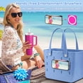 thumbnail image 6 of Magnetic Phone Holder for Bogg Bag Accessories Insert, Secure Attachment for Simply Southern & Beach Tote Bags, Compatible with iPhone & Android(Hot Pink), 6 of 7