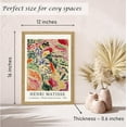 thumbnail image 7 of Induslyfe Framed Retro Vintage Wall Art Canvas Decor Set of 3, Matisse Wall Art Prints Poster Mid Century Modern Art, Sage Green Aesthetic Floral Botanical wall art living room bathroom bedroom 12x16, 7 of 7