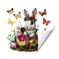 thumbnail image 2 of EGNMCR Easter Decorations, Easter Floral Bunny Egg Butterflys Window Stickers Refrigerator Magnets Statics Cling Stickers Suitable For Living Room And Bedroom Decoration P VC window stickers, 2 of 6