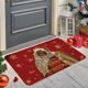 thumbnail image 2 of Adornos navideños, regalos navideños, decoración navideña, felpudos antideslizantes para puerta de entrada, porche, casa de campo, entrada y patio., 2 of 6