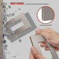 thumbnail image 3 of ENERLITES Elite Series Screwless Decorator Wall Plate Child Safe Outlet Cover, Size 1-Gang 4.68" H x 2.93" L, Unbreakable Polycarbonate Thermoplastic, SI8831-NK-10PCS, Nickel (10 Pack), 3 of 5