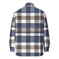 thumbnail image 3 of Lcziwo Big and Tall Mens Plaid Long Sleeve Shirts Lapel Stretchy Shirt Jacket Flannel Regular Fit Casual Tops with Pockets Multicolor,XXXL, 3 of 4