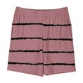 thumbnail image 3 of AJTQTH Striped Shorts for Girls Boys Kids Elastic Waist Short Pants with Pockets for Summer Beach Sport Lightweight Loose Trunks Pink 11 Years, 3 of 4