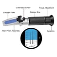 thumbnail image 2 of Aquarium Salt Salinity Refractometer, Salinity: 0-10% Density: 1000-1070 Salinometer Aquarium Water Salinity Meter Rhs-10 Atc To Measure Seawater Sali, 2 of 5