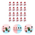 thumbnail image 4 of ColoMX 50pcs Tabletop Resin Compact Snowman Manje de nieve Decoración de muñecas de nieve Mini Mande de nieve Adorno, 4 of 7