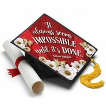 Nelson Mandela Grad Cap Tassel Topper
