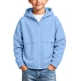 thumbnail image 2 of Junboys Boys Hooded Zip-Up Hoodie Fall - Jacket Boys Jacket Casual Sporty Outerwear for School Travel, Long Sleeve Zip Up Hoodie with Pockets, 2 of 8
