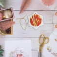 thumbnail image 6 of 3dRose, Flames, Fire, 3 inch Snowflake Porcelain Ornament, 6 of 7