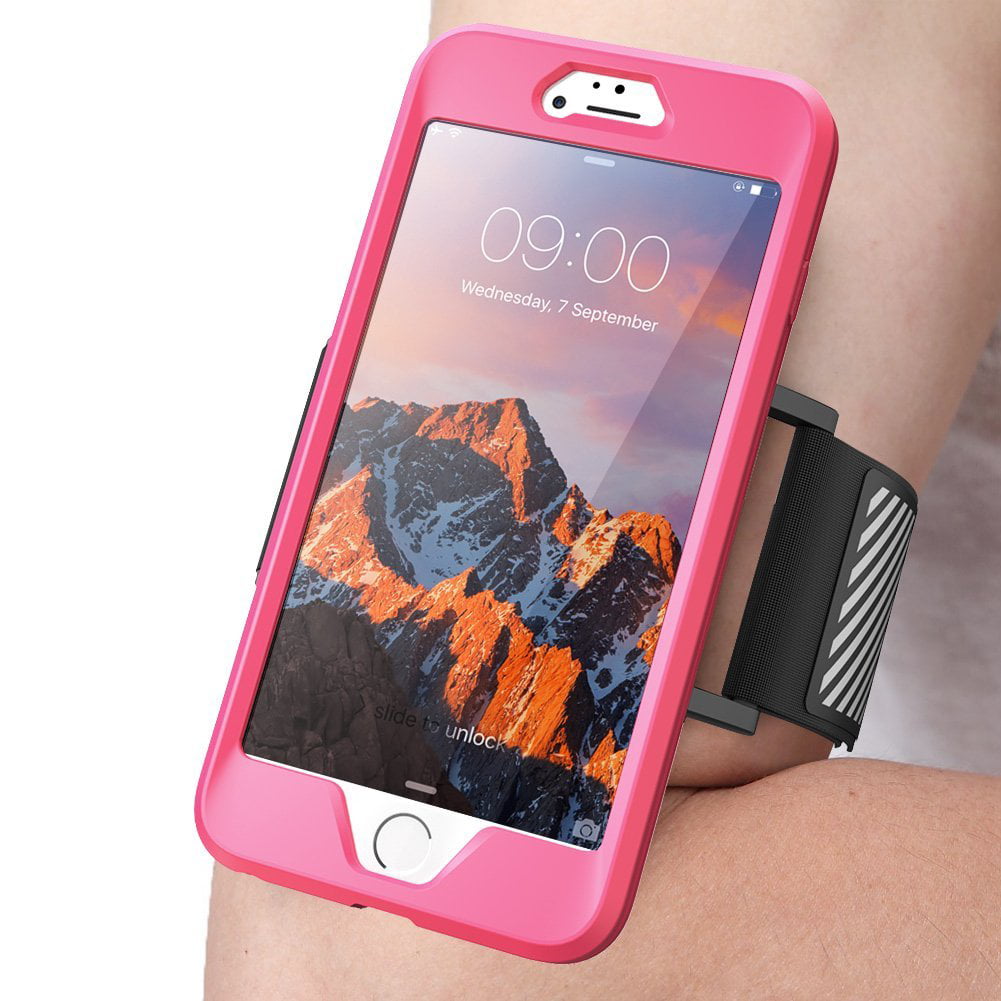 MoKo Running Armband 8/7/6s Plus Sweatproof Cell Phone Pouch Holder Compatible with iPhone X/Xr/Xs Max S7 Edge Multifunctional 2 Pockets Workout Sports Arm Bag Samsung S10/S9/S8 Plus Lucky Tree 