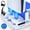 White, variant on TPKJAM PS5/Slim Cooling Station with LED, Dual Controller Charger, Headset/Remote Holders, 16 Game Slots