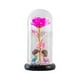 thumbnail image 2 of Flor artificial Rosa, en una de cristal Luz LED Adornos hechos a mano Arreglo Rosa Eterna para siempre Rosa para el día de la madre , Rosa roja, 2 of 9