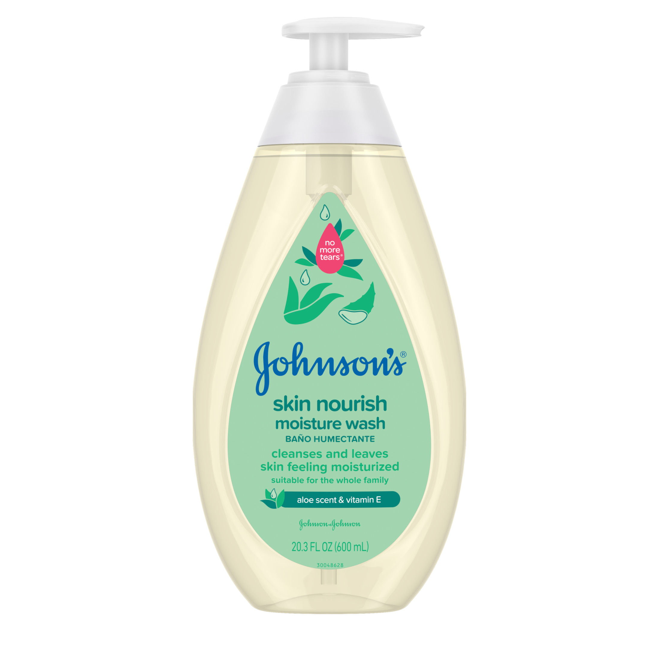 Johnson's Skin Nourish Moisture Baby Body Wash, Aloe, 20.3 fl oz photo 1