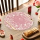 thumbnail image 4 of Heart-shaped Round Valentines's Day Placemat Set 14 In Anniversary Wedding Round Placemats Suitable For Restaurant Decoration., 4 of 6