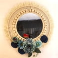 thumbnail image 3 of Ruiboury Miroir Mural Suspendu Miroir Boho Rond avec Simulation Fleur Décoration de la Maison Fait à la Main en Coton Corde Chambre Miroir Décoration de la Maison, 3 of 5