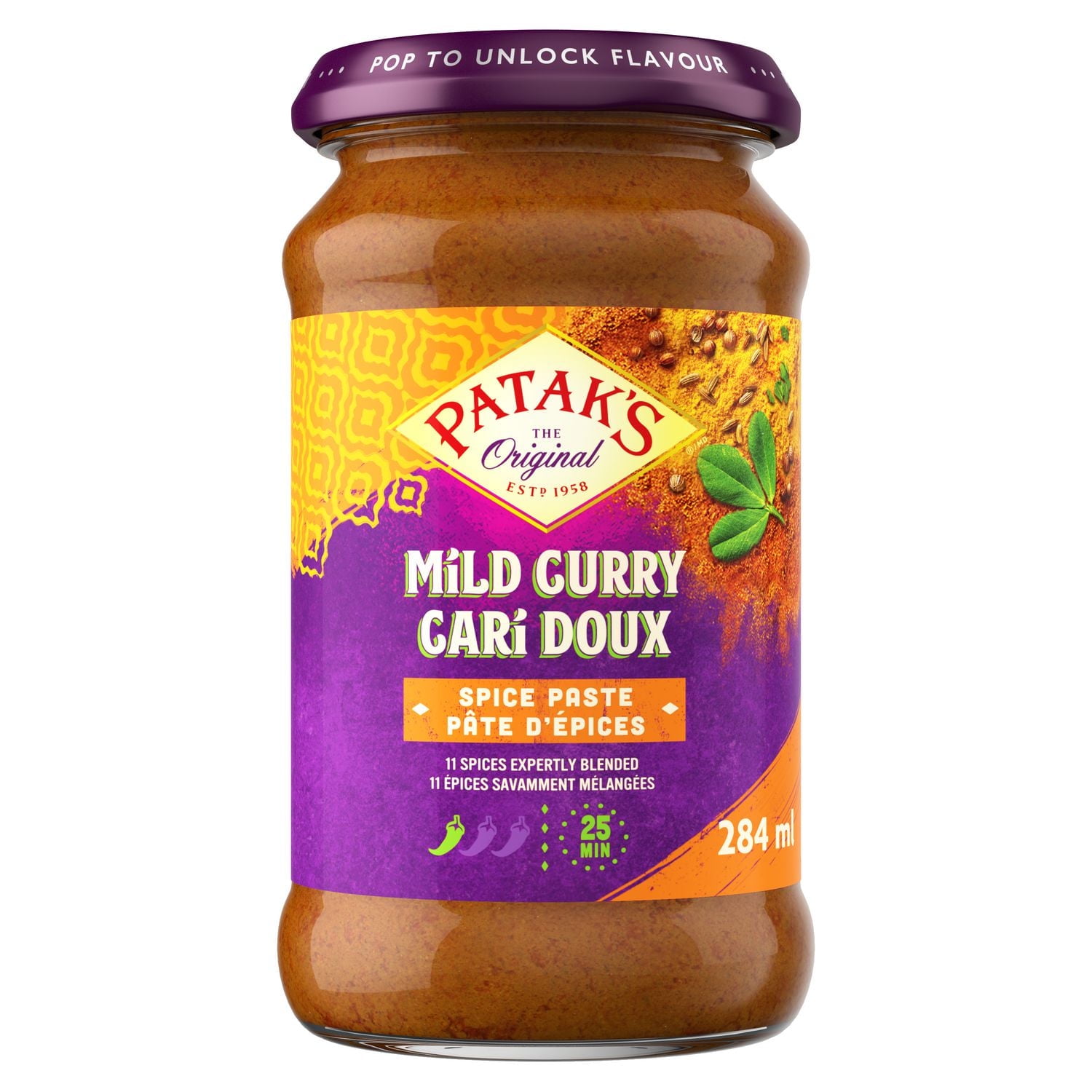 Patak's Mild Curry Spice Paste, 284 mL