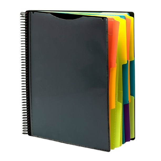 Expansión Carpeta de archivos 24 Bolsillo Espiral Proyecto Cuaderno Carpetas Archivo