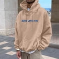 thumbnail image 3 of MHFRRA Sudadera con Capucha para Hombre, Forro Suave, Manga Larga, Cómoda, Informal, Moderna, Ligera y Cálida Caqui, 3 of 6