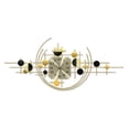 thumbnail image 4 of Accent Collection Large Decorative Metal Wall Clock, 40" Wide, Silent Gold Accent Home Office Decor, 4 of 4