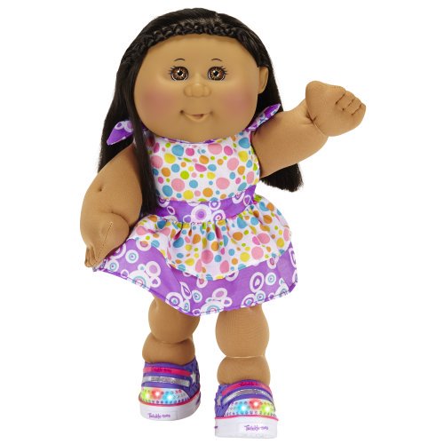 Cabbage Patch Kids Twinkle Toes: A/A Girl Doll, Dark Brown Hair, Brown Eyes
