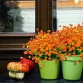 thumbnail image 4 of Artificial Fall Flowers Outdoor,No Fade Fake Plastic Flowers,Faux Autumn Plants for Thanksgiving Xmas Decor,Hanging Planters Indoor Outside Garden Porch Window Box Home Wedding, 4 of 5
