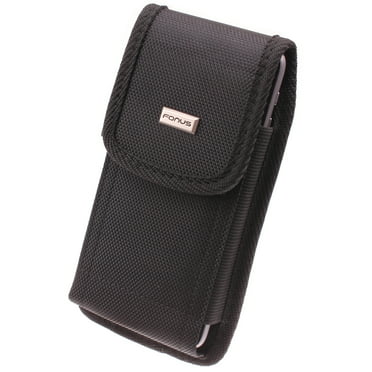 Rugged Case Belt Clip for iPhone 15 Pro Max - Holster Canvas Cover Pouch Carry