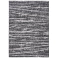 thumbnail image 2 of SAFAVIEH Courtyard Kasandra Abstract Indoor/Outdoor Area Rug, Black/Ivory, 5'5" x 7'7", 2 of 9