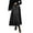 Black, variant on QHFBli Women Winter Skirt,Aline Long Fall Skirt with Pockets and High Elastic Wasit