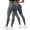 Grey, variant on Gsakboxl Pants for Women Women 2 Pack Textured Seamless Butt Lifting Tummy Control High Waist Peach Hip Yoga Workout Leggings Blackish Green L