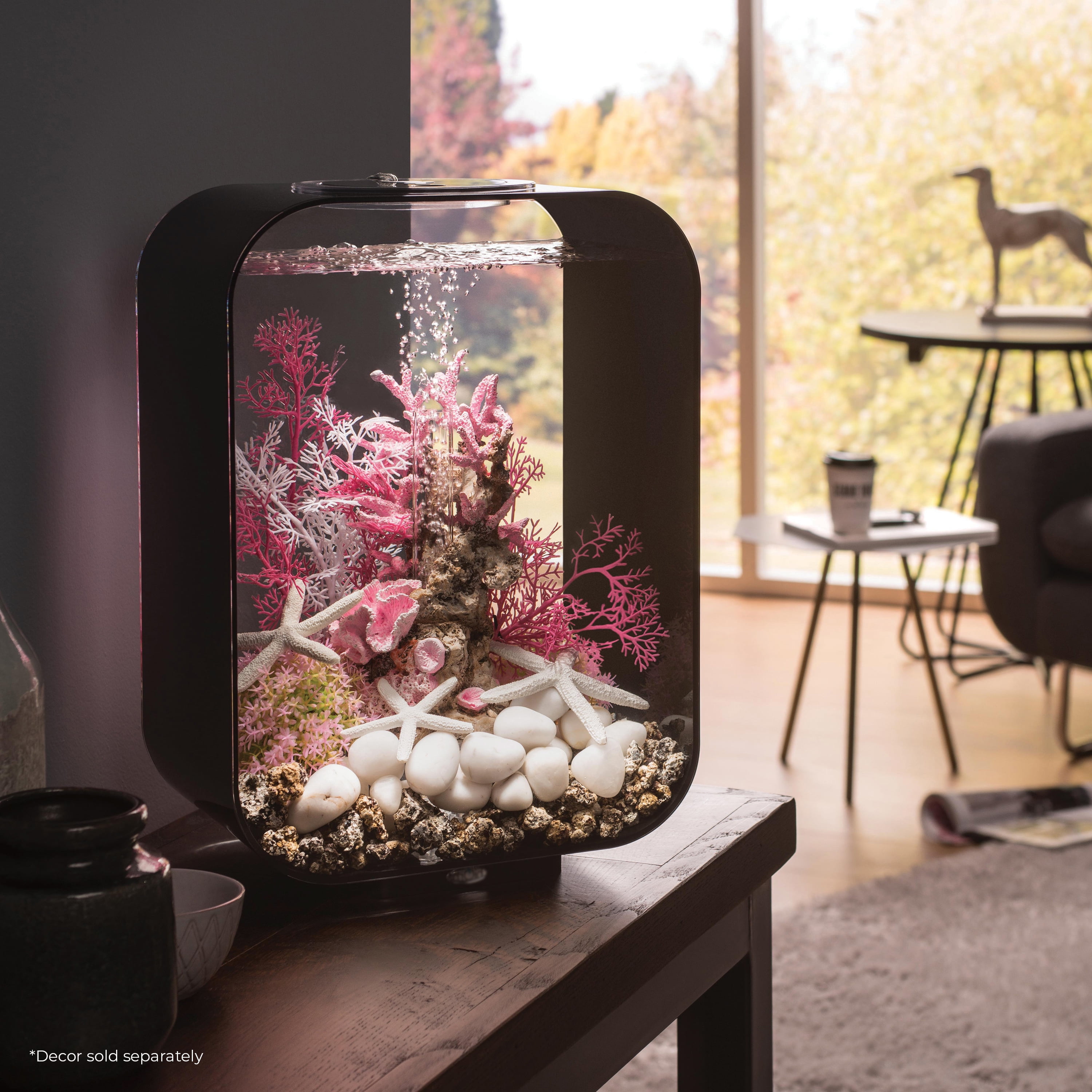 biOrb LIFE 15 Aquarium with Standard Light - 4 Gallon, Black
