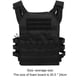 thumbnail image 3 of Chaleco de combate Molle de caza ajustable con armadura corporal de tela Oxford para juego CS (negro), 3 of 3