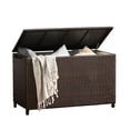 thumbnail image 4 of Laki Outdoor Storage Chest, Brown PE Rattan Wicker, Aluminum, 53 Inch, 4 of 5